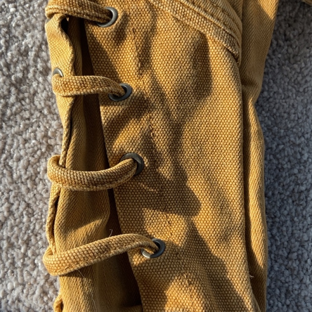 Free People Mustard Yellow Denim Jacket - Picture 6 of 10
